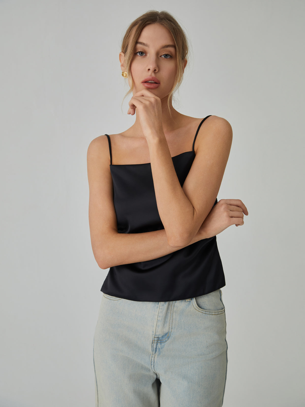 Knotted Backless Tank Top