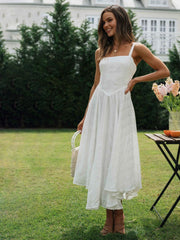 Romantic Cotton Long Cami Dress