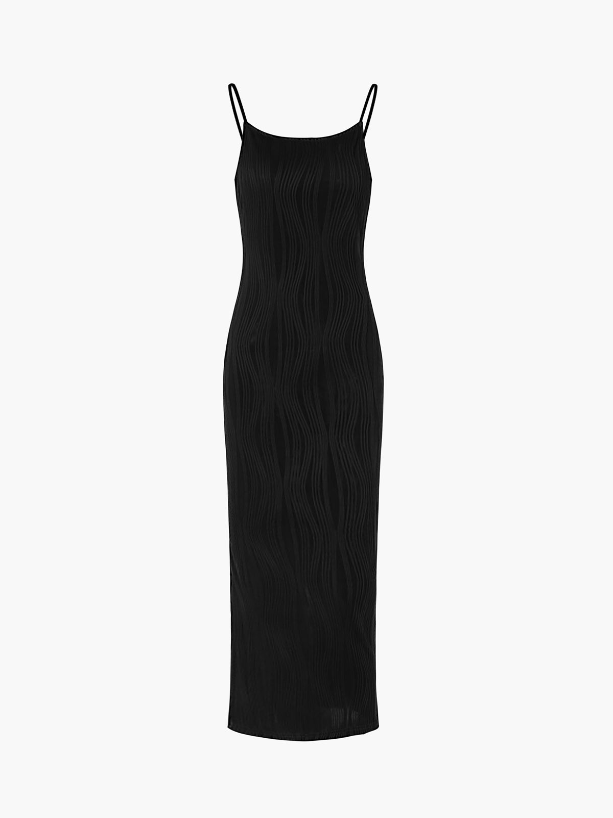 Solid Backless Tank Long Dress