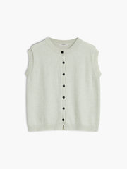 Casual Button Up Sweater Vest