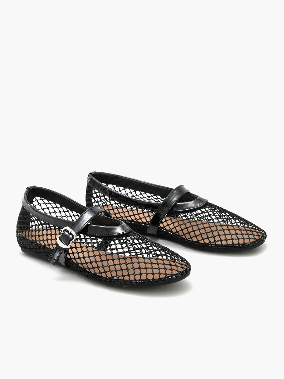 Fishnet Ballet Flats