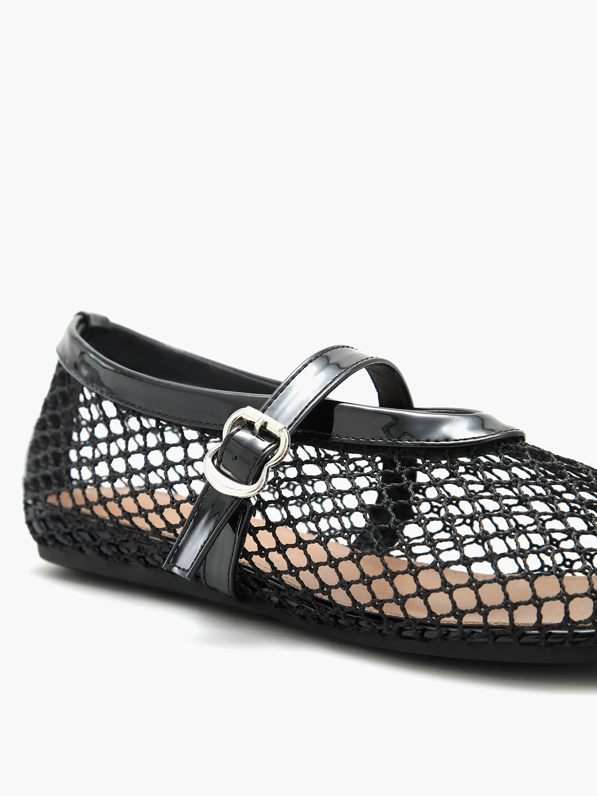 Fishnet Ballet Flats