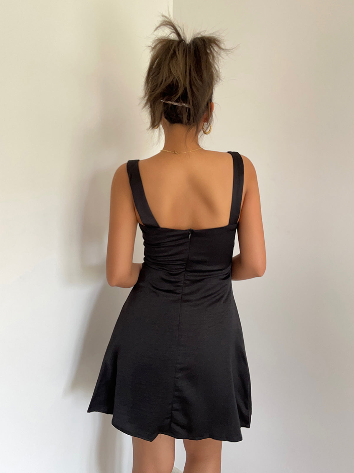 Open Back Sleeveless Short Dress