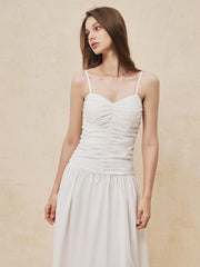 Serendipity Ruched Cami Long Dress