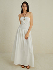 Pure Cotton Tube Long Dress