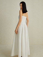 Pure Cotton Tube Long Dress