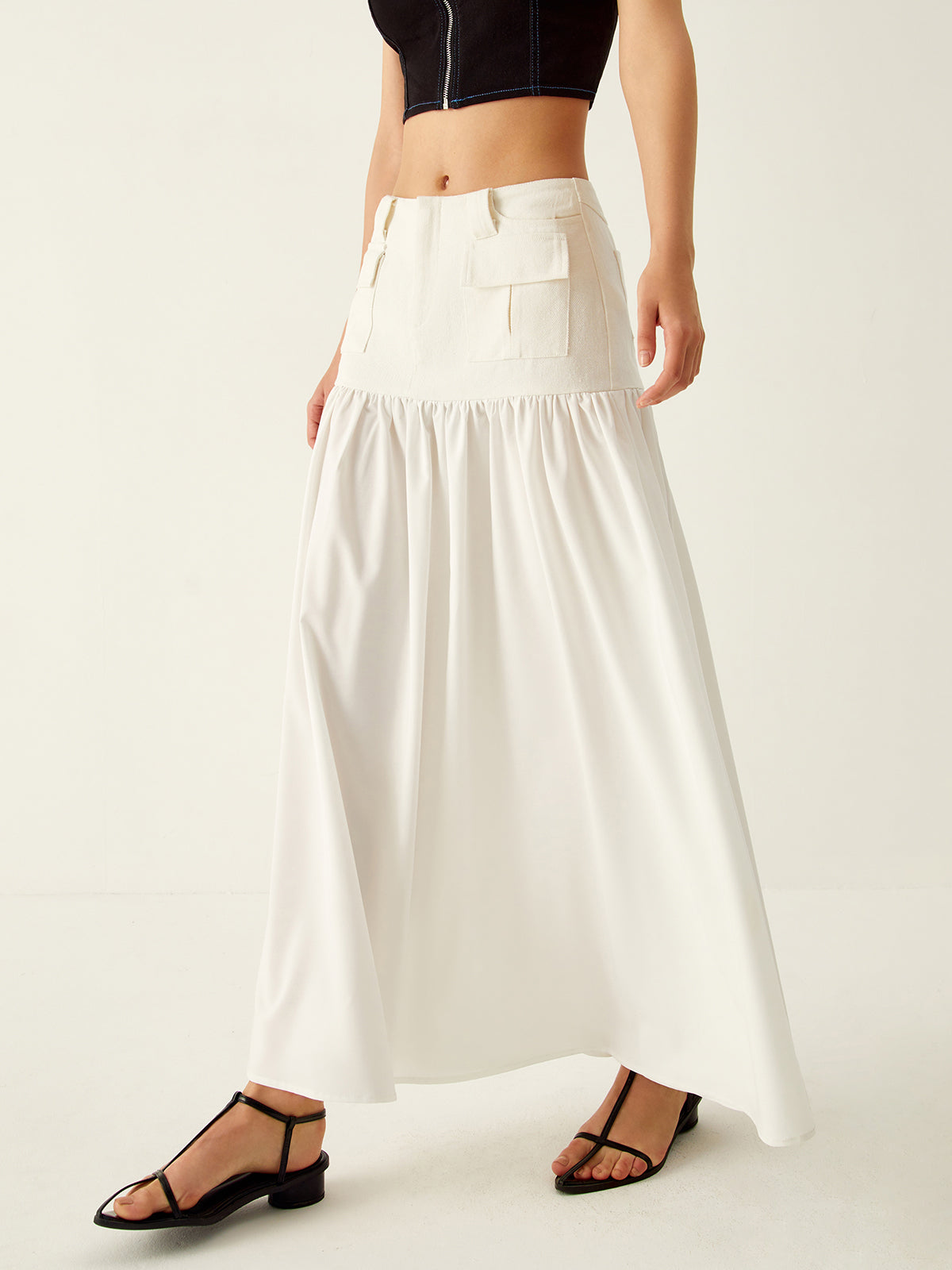 Leisure Pockets Maxi Skirt