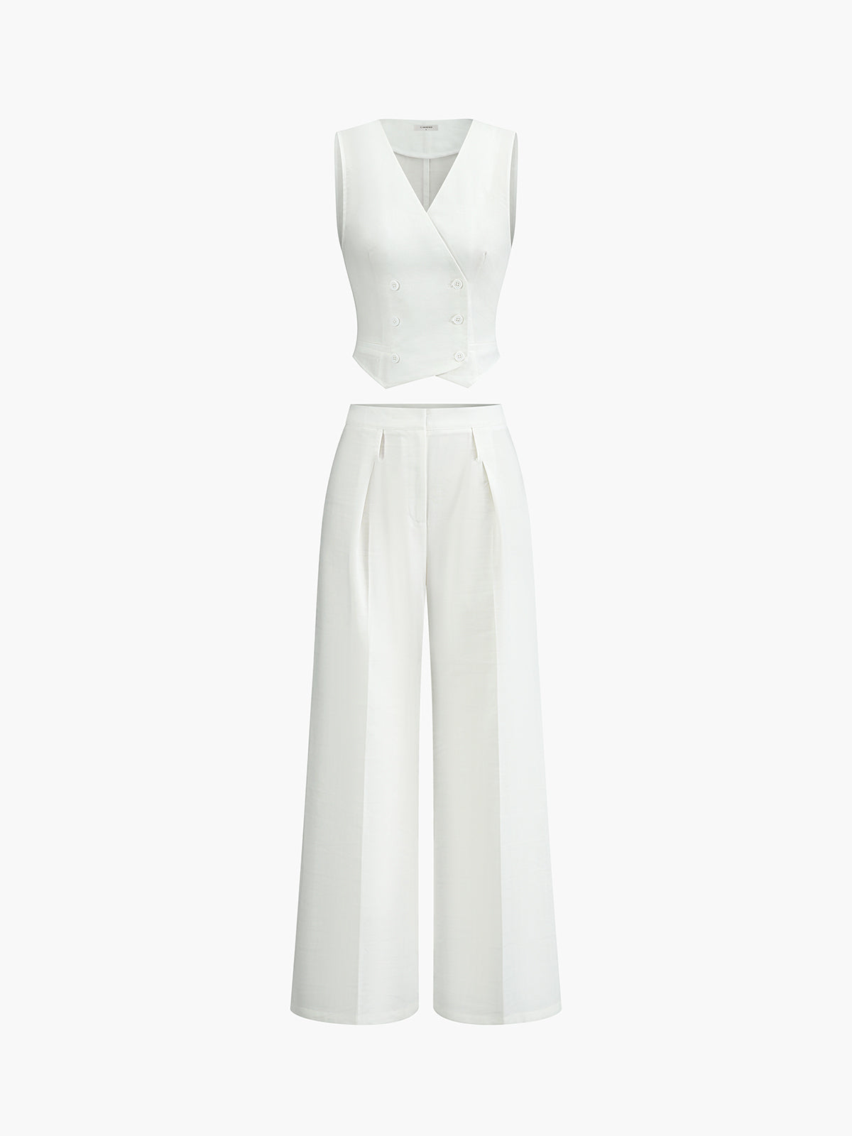 Minimalist Linen Two Piece Pants Set