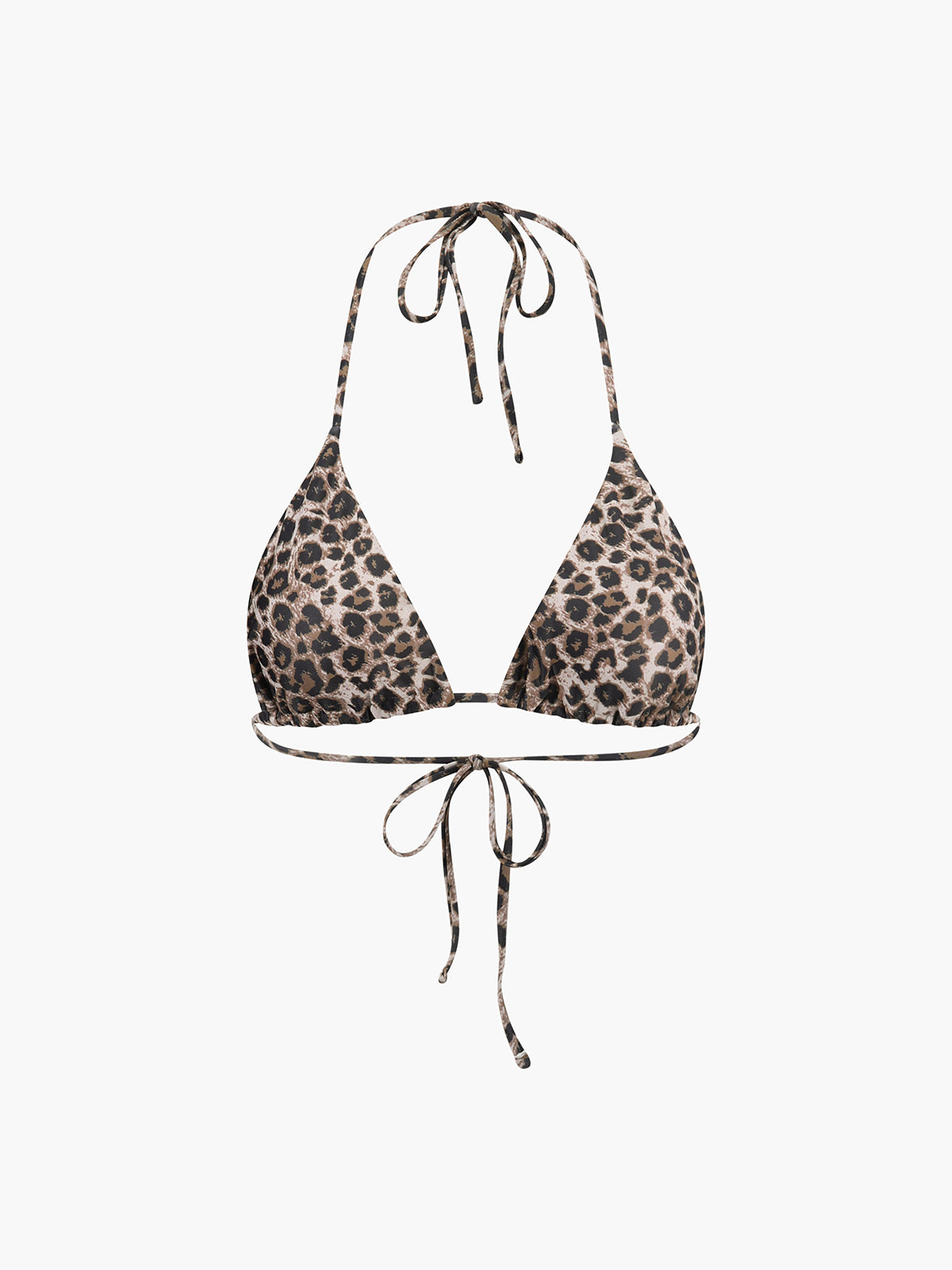 Leopard Print Tie Side Bikini Set