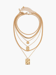 Multi Strand Gold Layered Necklace