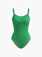 Contrast Binding One Piece Swimsuit