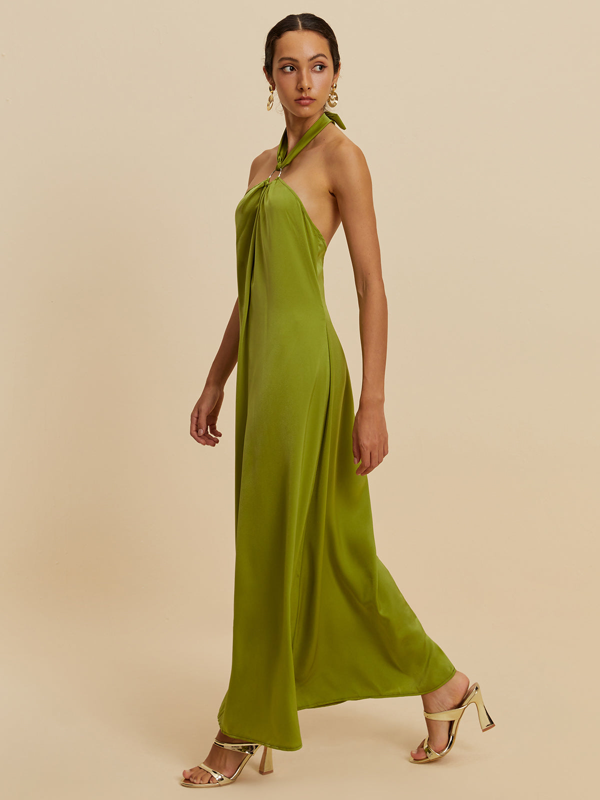 Backless Halter Long Dress