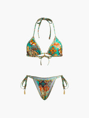 Printed Adjustable Bikini Set