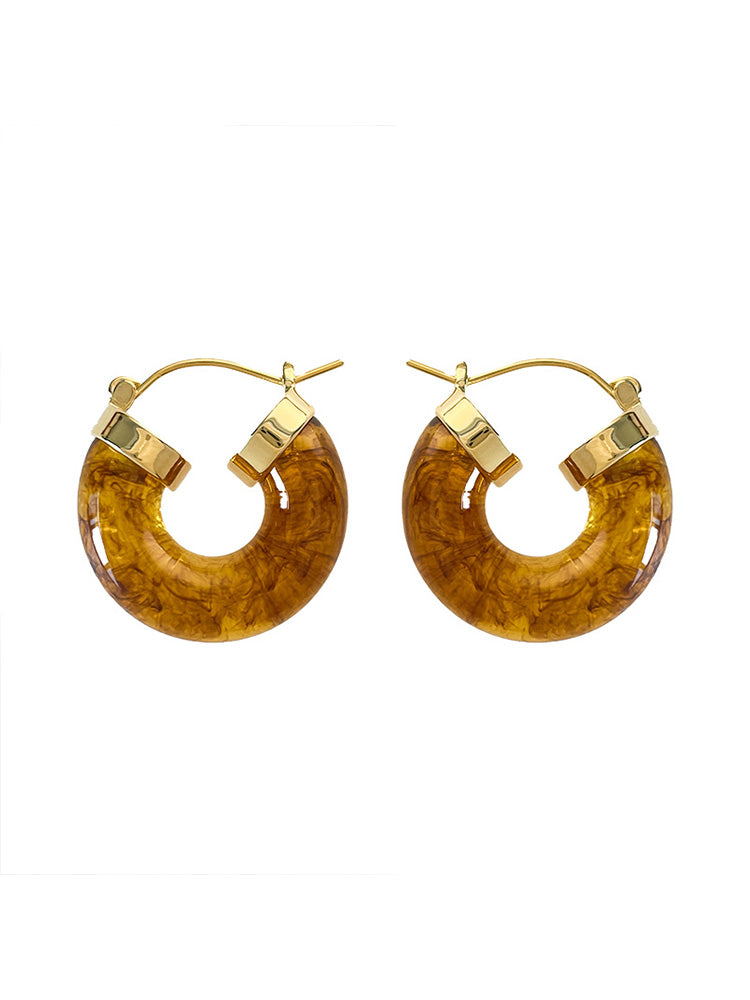 Vintage Acrylic Resin Earrings