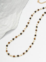 Tiger Eye Stone Beaded Necklace