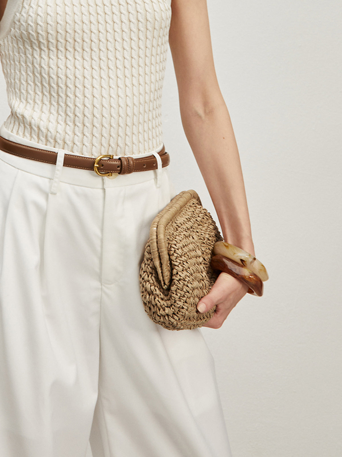 Straw Clutch Bag