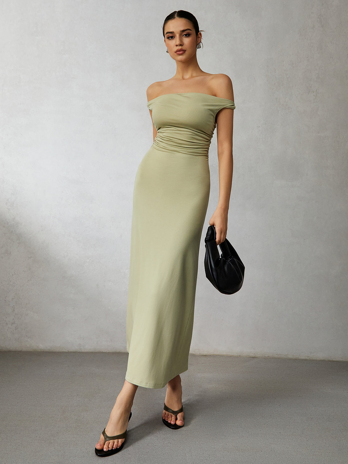 Casual Off Shoulder Long Dress