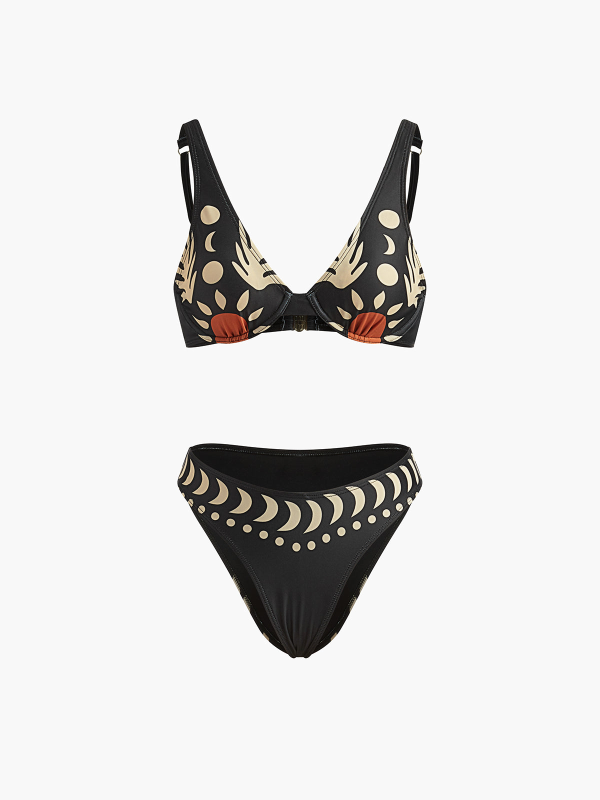 Print Removable Pads Bikini Set