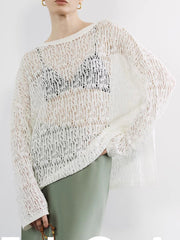 Sheer Long Sleeve Sweater