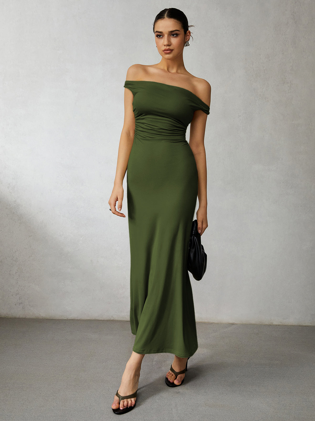 Casual Off Shoulder Long Dress