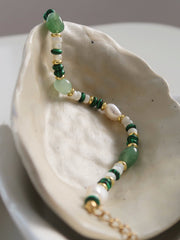 Colorful Pearl Malachite Bracelet