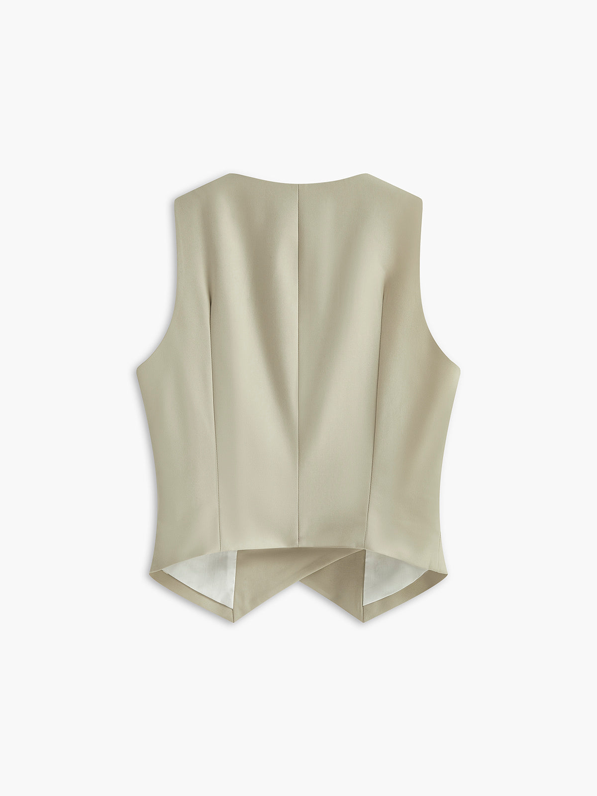 Asymmetrical Button Pockets Vest