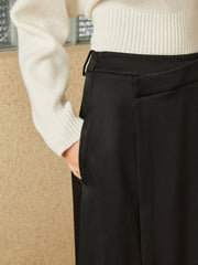 Plain Pockets Midi Skirt