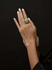 Moss Green Spectrolite Ring