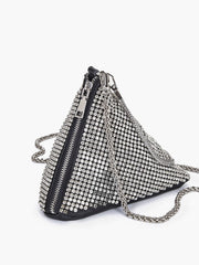 Rhinestone Triangle Mini Bag