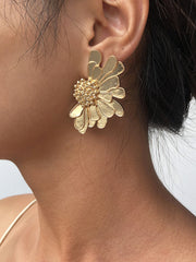 Retro Alloy Flower Earrings