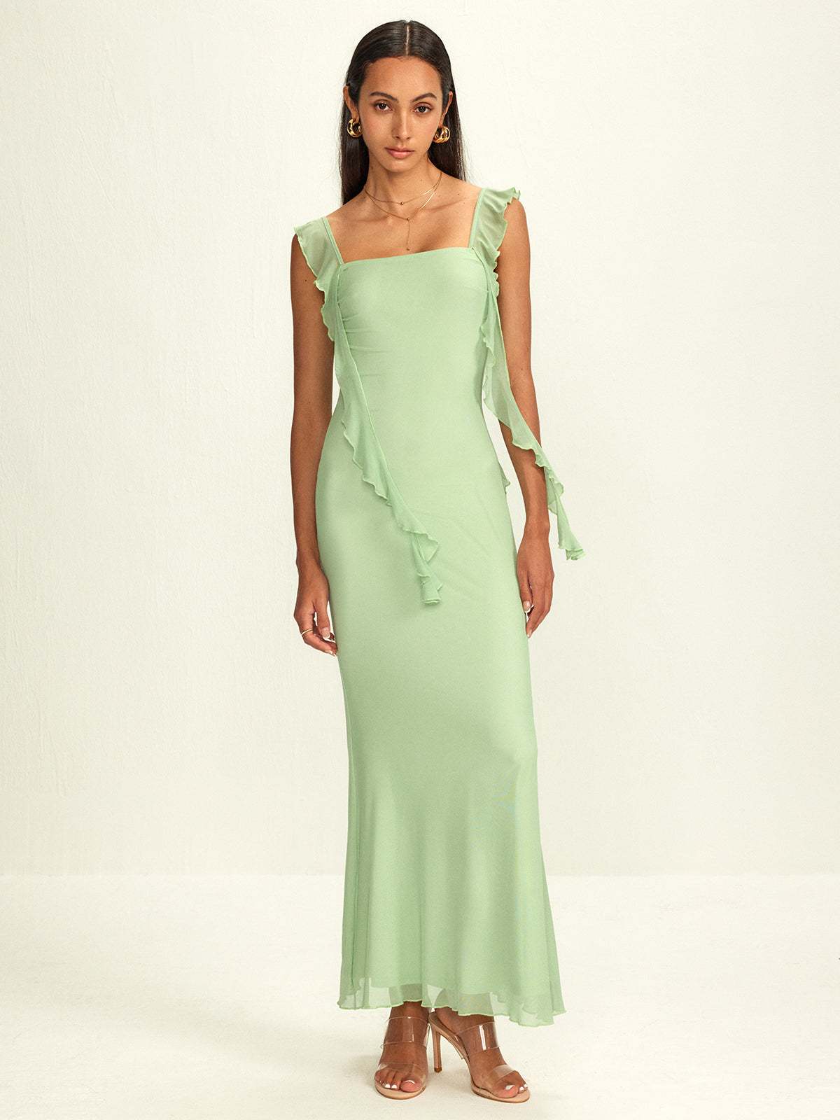 Lettuce Trim Fishtail Dress