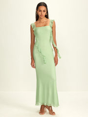 Lettuce Trim Fishtail Dress