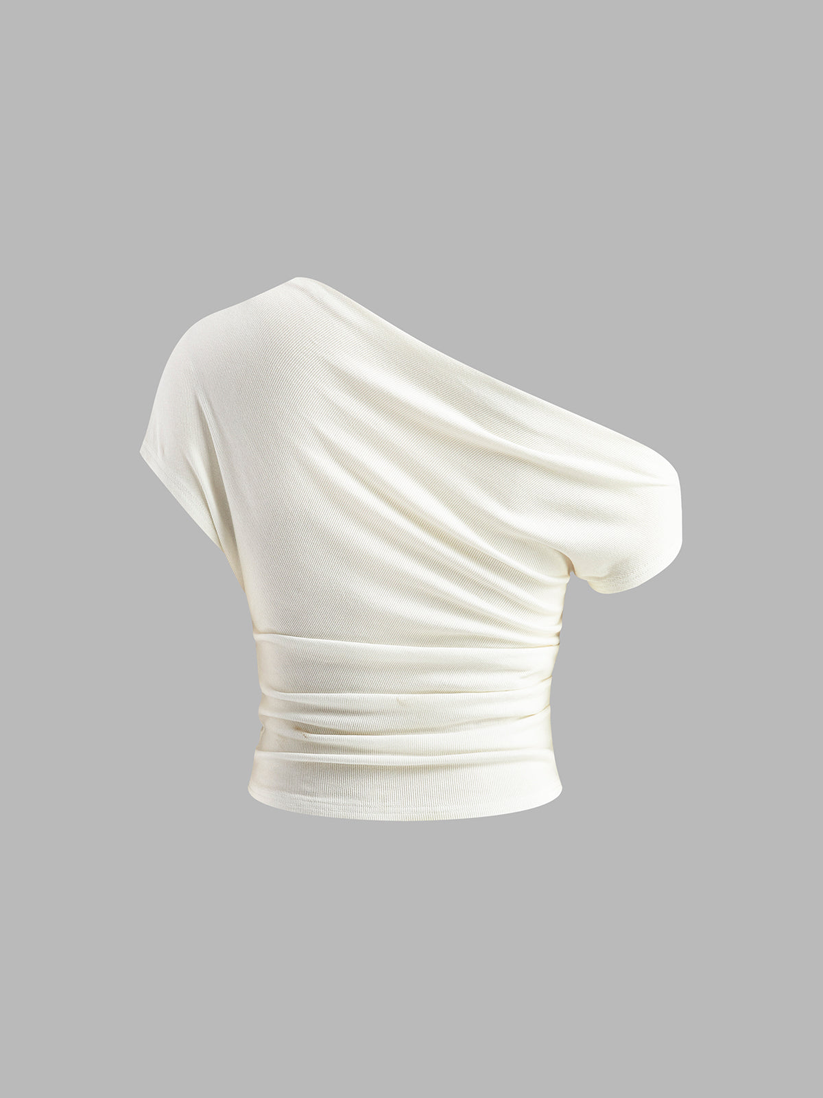 Casual Asymmetrical Neck T-Shirt