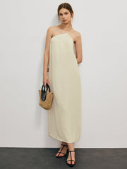 Asymmetrical Off-Shoulder Long Dress