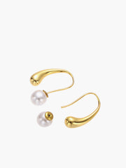 Lantern Shape Pearl Earrings