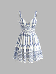 Boho Printed Flowy Tank Short Dress