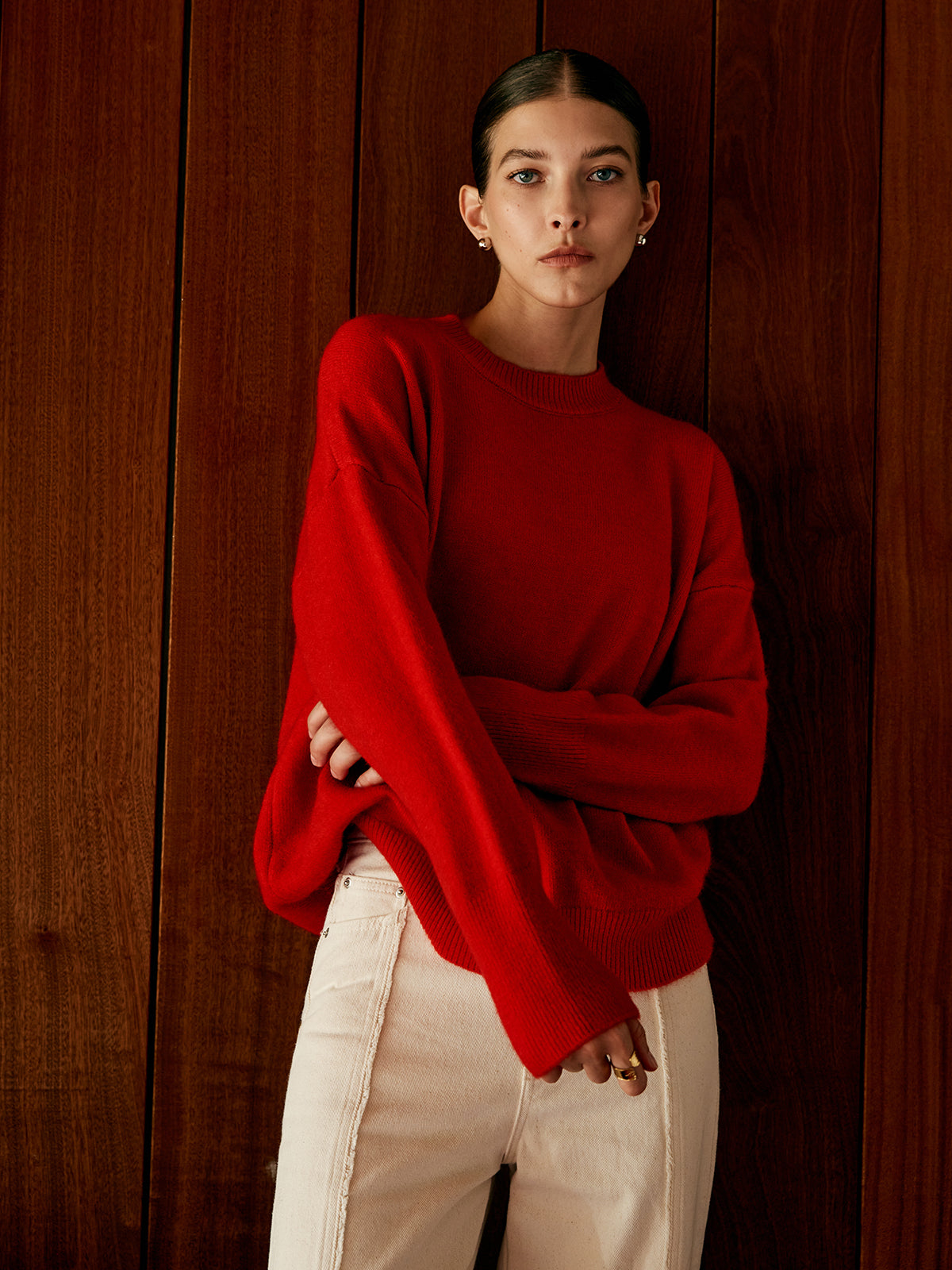 Minimalist Knit Pullover Sweater