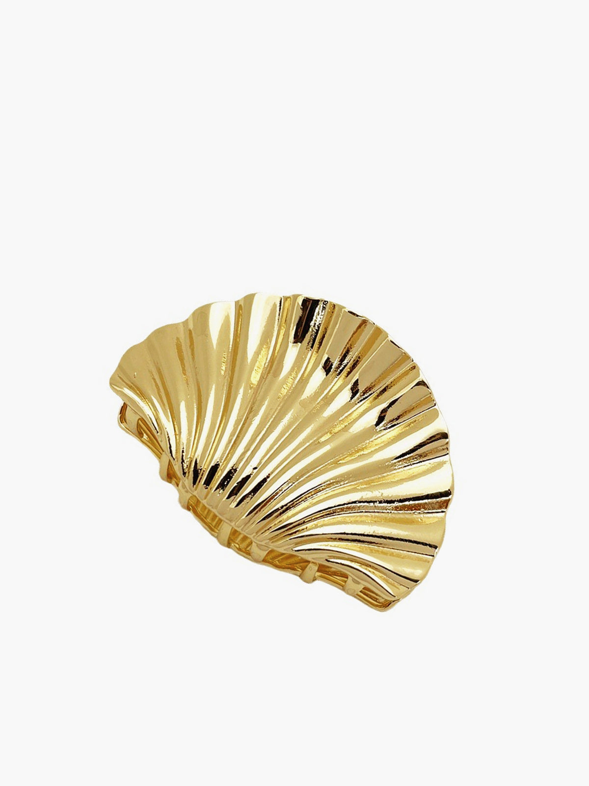 Golden Shell Hair Claw