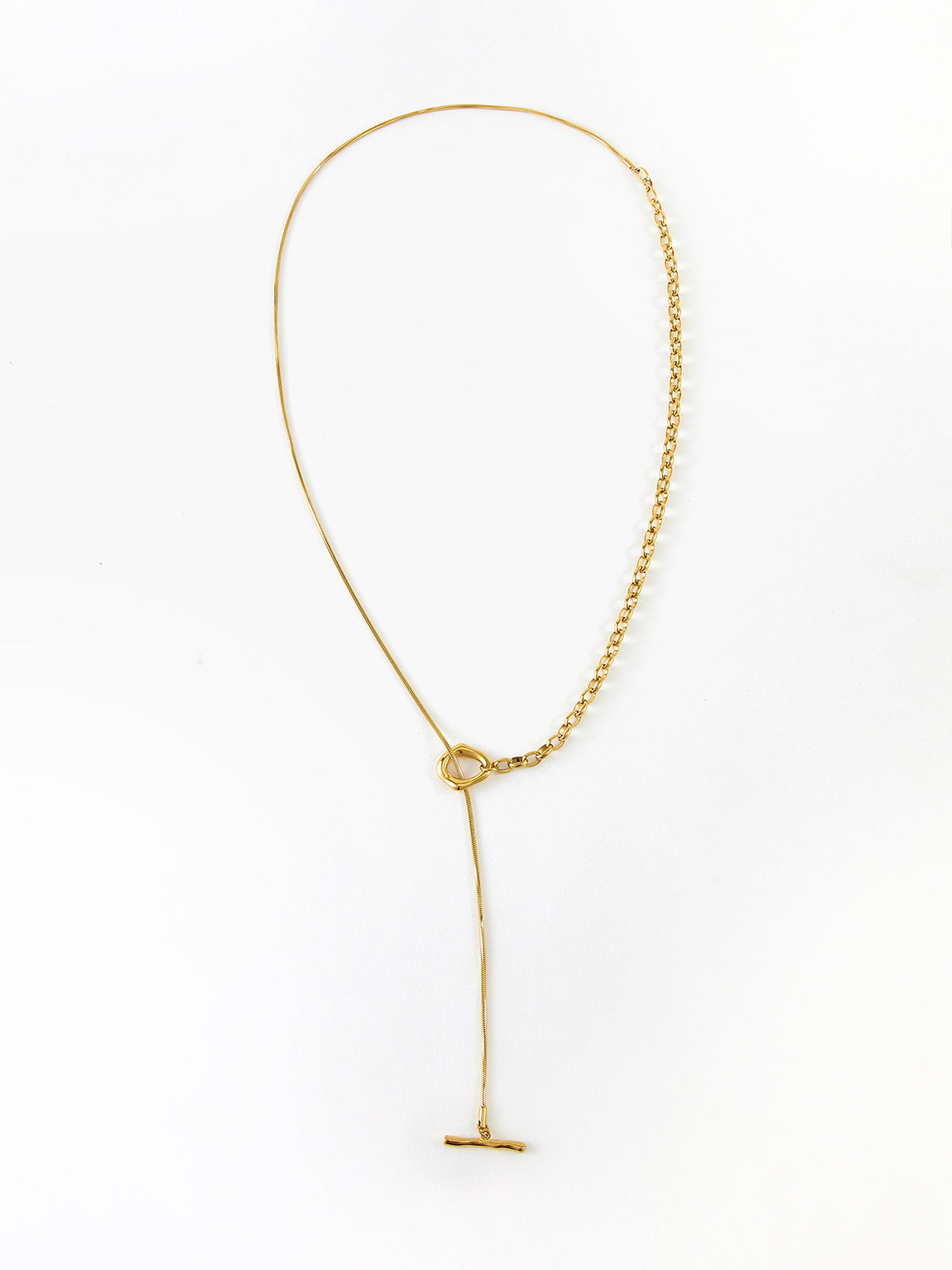 Golden Lariat Y-Necklace