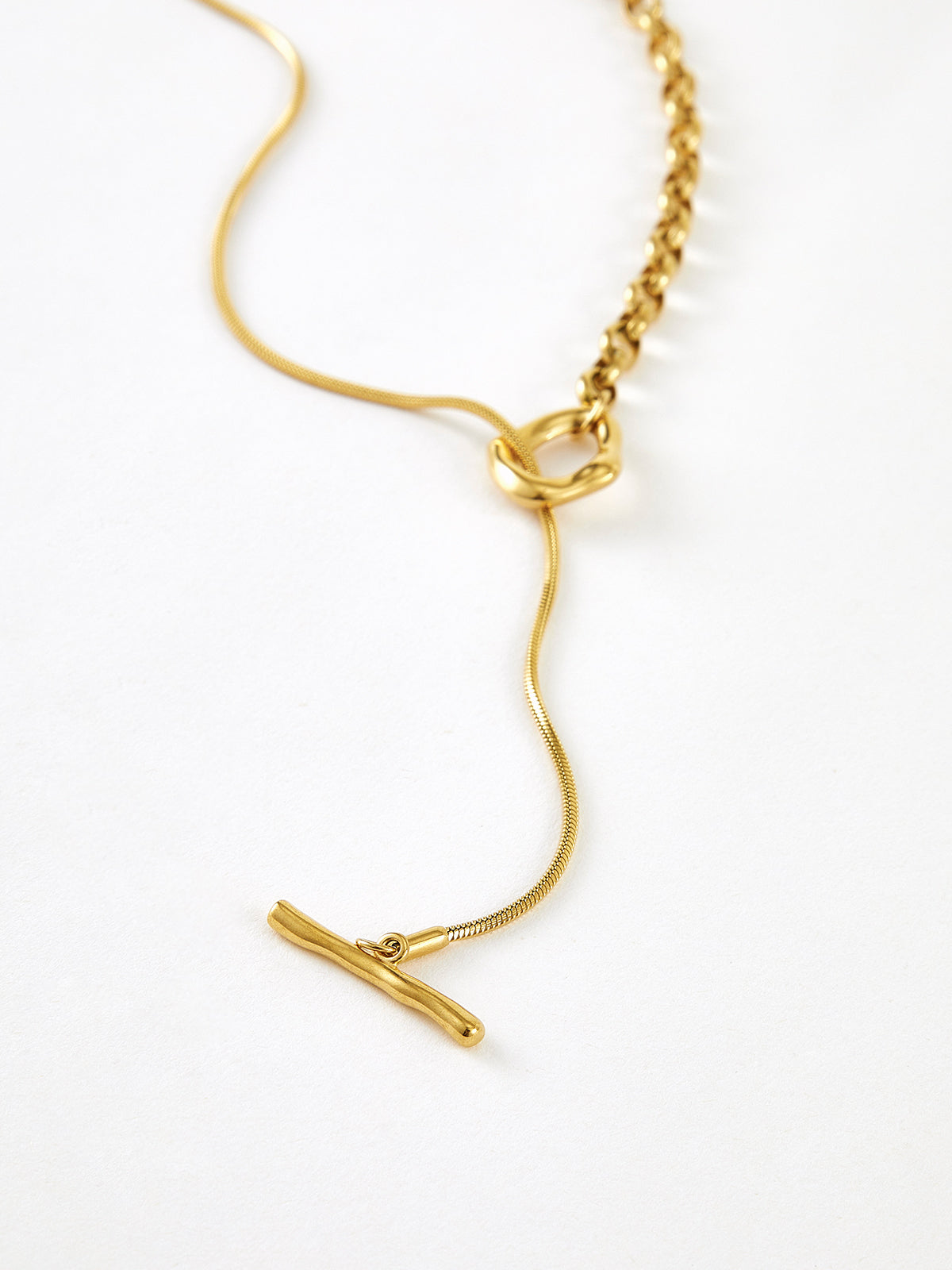 Golden Lariat Y-Necklace