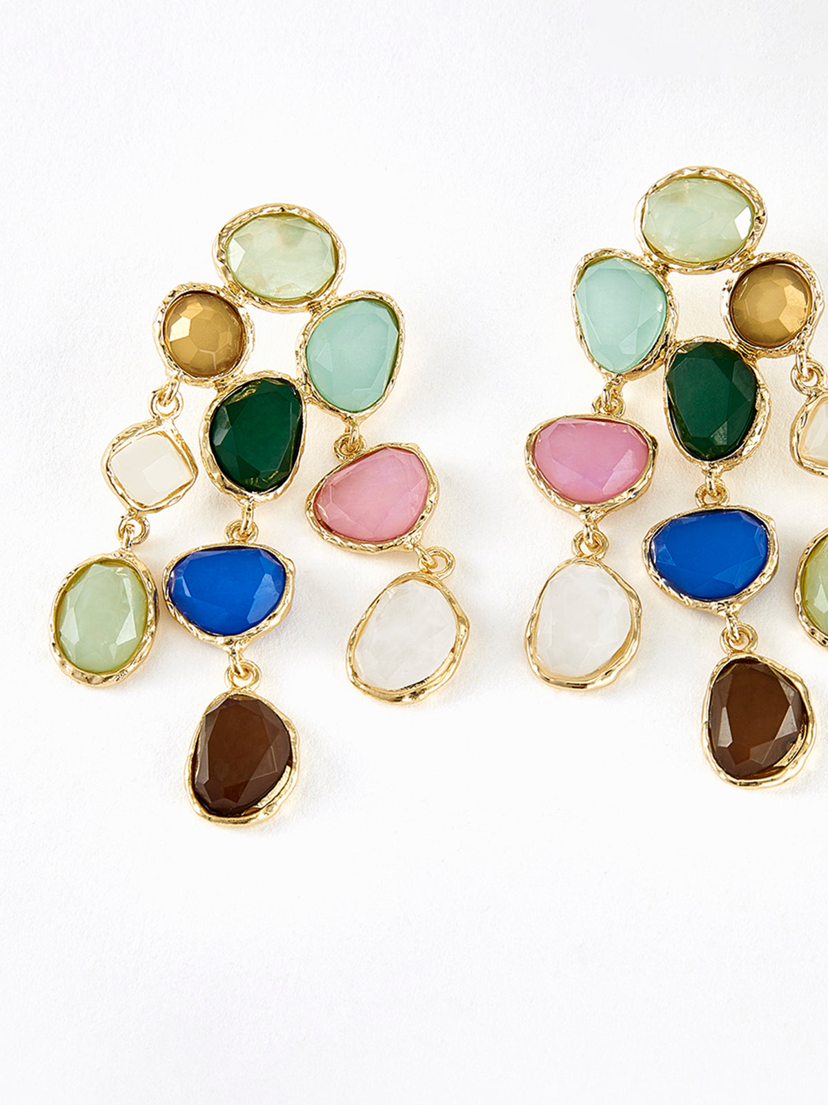 Colorful Rhinestone Drop Earrings