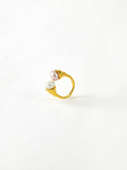 Elegant Pearl Open Ring