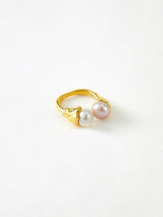 Elegant Pearl Open Ring