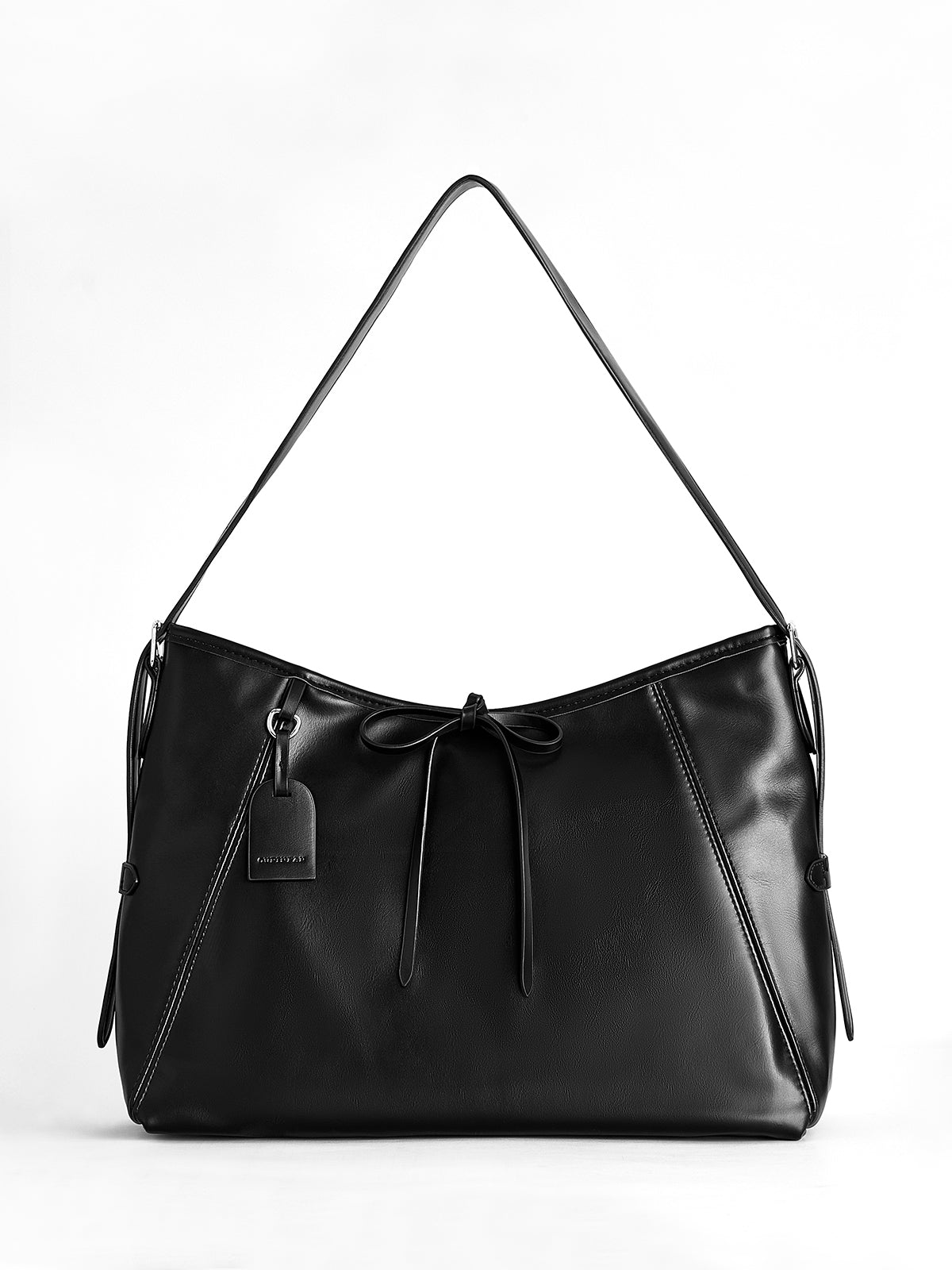 Large Capacity Bow-Detail Buckle Tote Bag