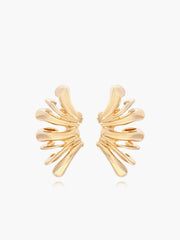 Golden Angel Wings Stud Earrings