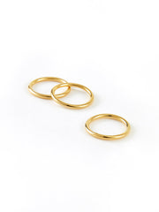 3pcs Minimalist Golden Circle Ring