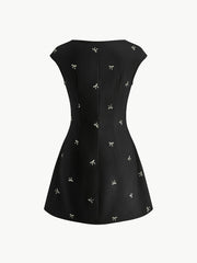 Bow Detail Breasted Tank Dress