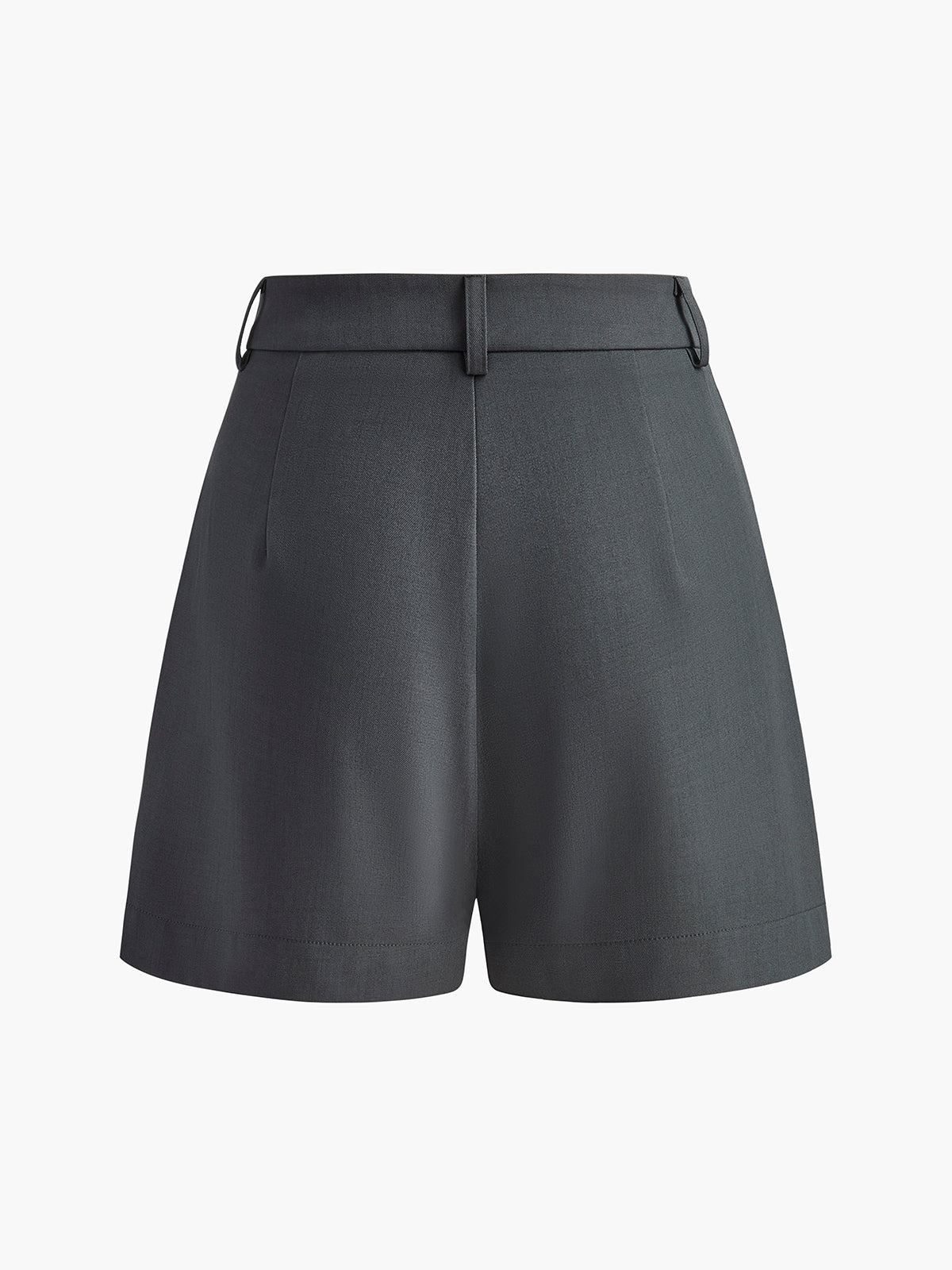 Casual Mid Waist Shorts Without Belt