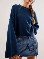 Side Split Oversized Pullover Sweater