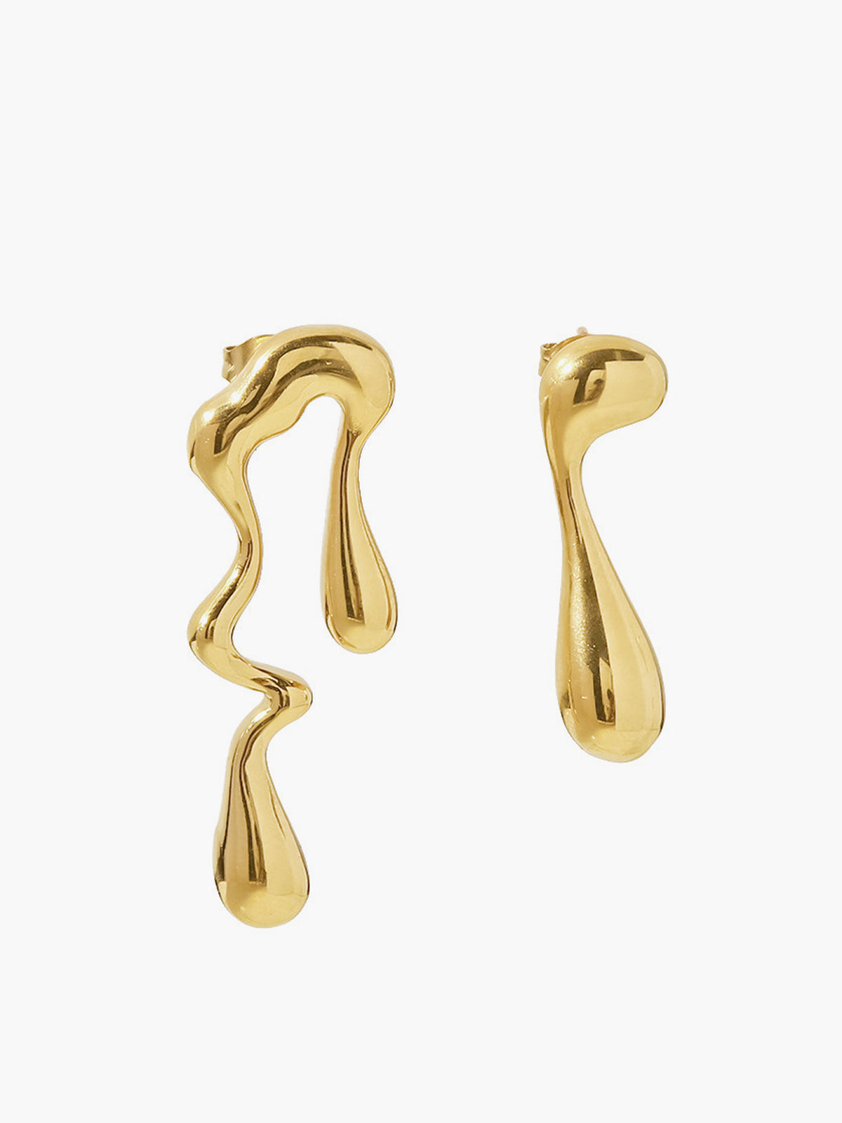 Asymmetrical Water Drop Earrings